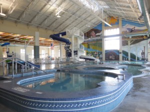 Fraser Valley indoor pool with waterslide