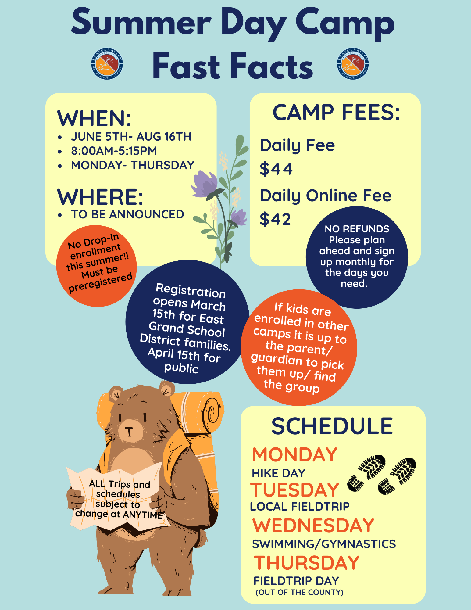 Summer Day Camp Fast Facts