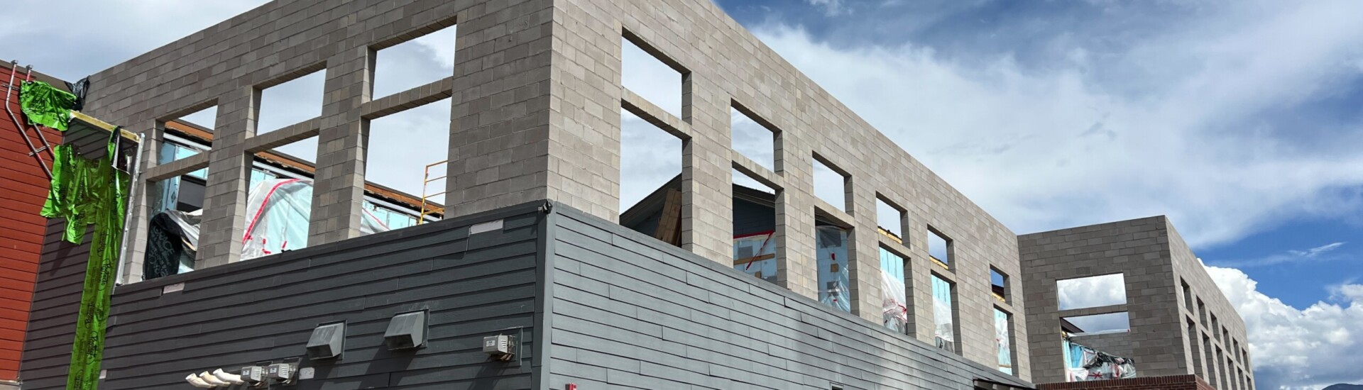 Finalizing exterior CMU 8/6/24
